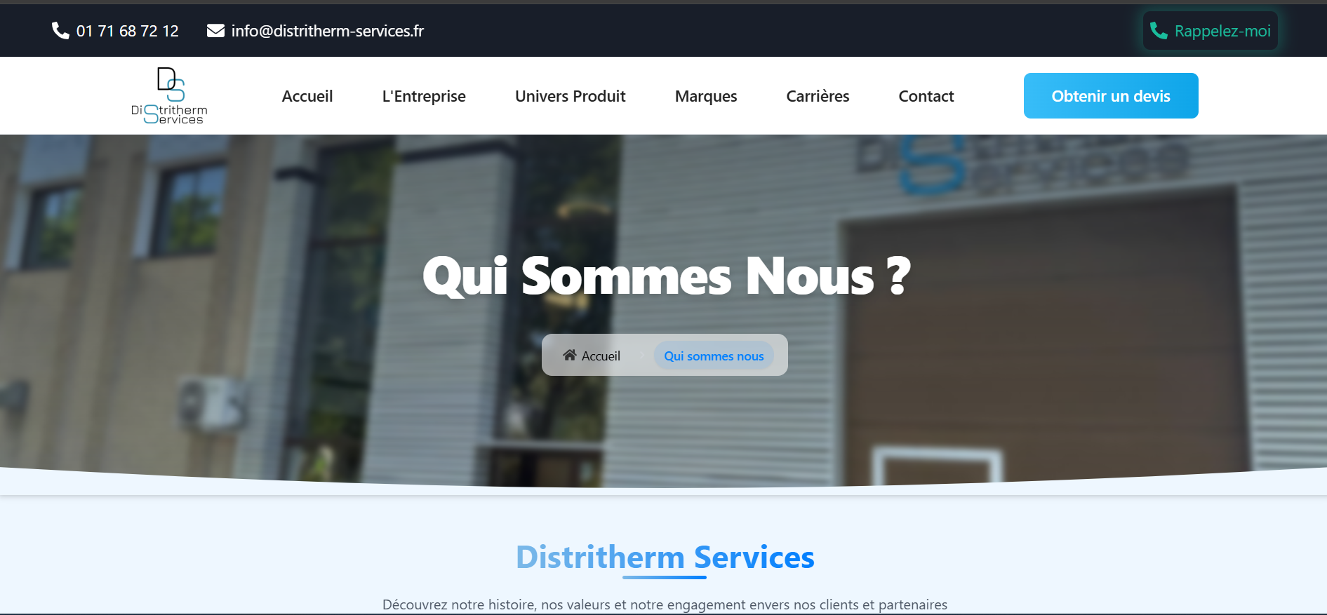 Projet Distritherm Services